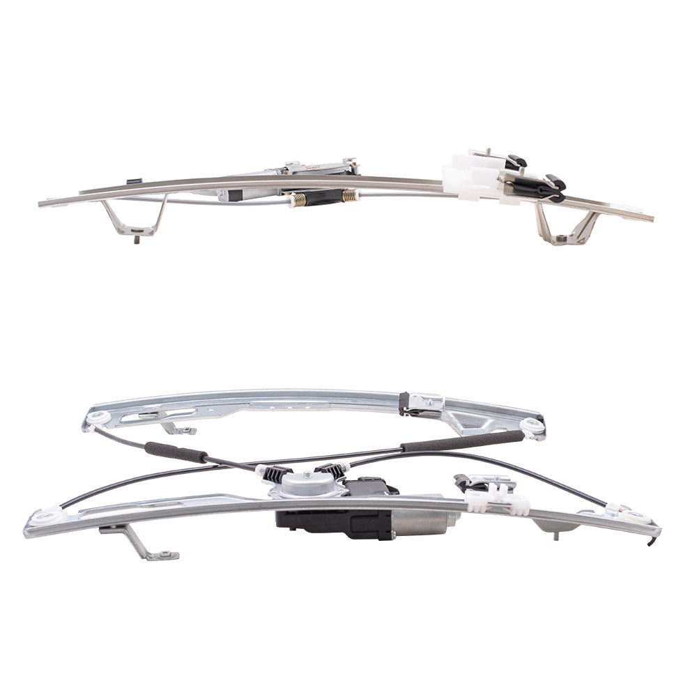 Part Front & Rear Passenger Side Power Window Regulators w/Motor Set Compatible with 2011-2014 Ford F-150 Extended Cab ONLY