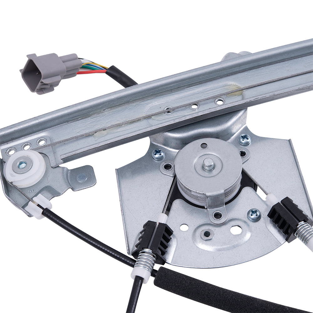 Front Driver and Passenger Side Power Window Regulators with Motor-6 Pin Connector and One-Touch Open/Close Compatible with 2013-2019 Escape