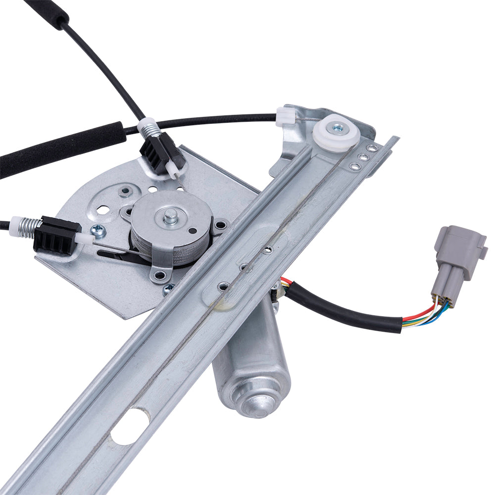 Front Driver and Passenger Side Power Window Regulators with Motor-6 Pin Connector and One-Touch Open/Close Compatible with 2013-2019 Escape