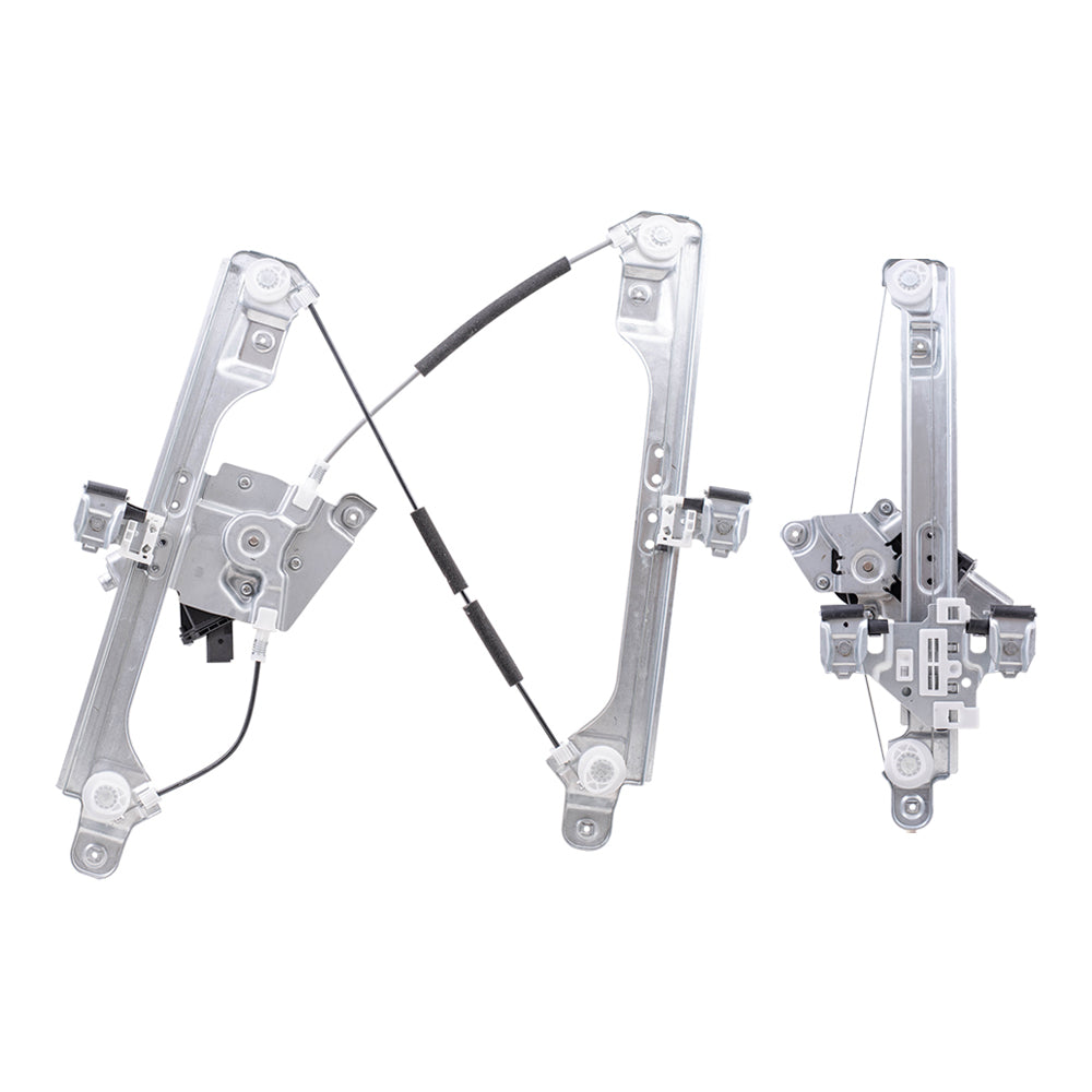 Driver Side Front and Rear Power Window Regulators with Motor-6 Pin Connector and One-Touch Open/Close Compatible with 2013-2019 Escape