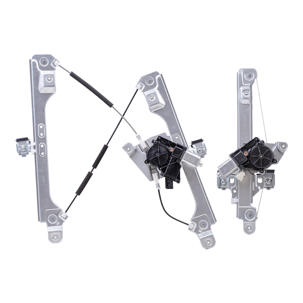 Driver Side Front and Rear Power Window Regulators with Motor-6 Pin Connector and One-Touch Open/Close Compatible with 2013-2019 Escape