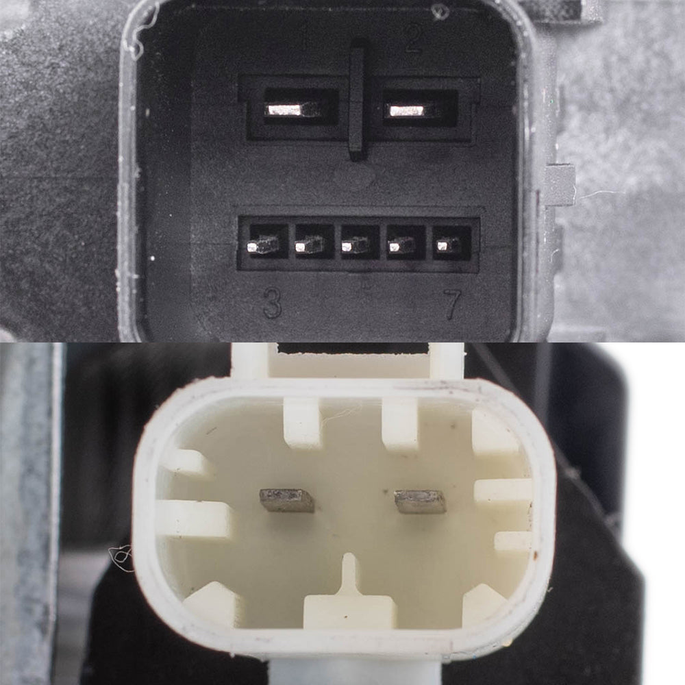 Driver Side Front and Rear Power Window Regulators with Motor-6 Pin Connector and One-Touch Open/Close Compatible with 2013-2019 Escape