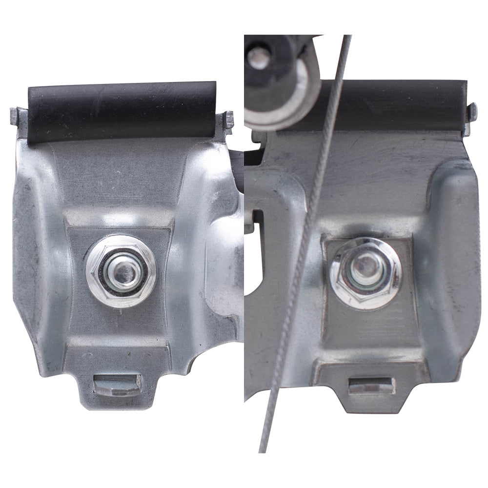 Driver and Passenger Side Power Window Regulators with Motor-6 Pin Connector and One-Touch Open/Close 4 Piece Set Compatible with 2013-2019 Escape