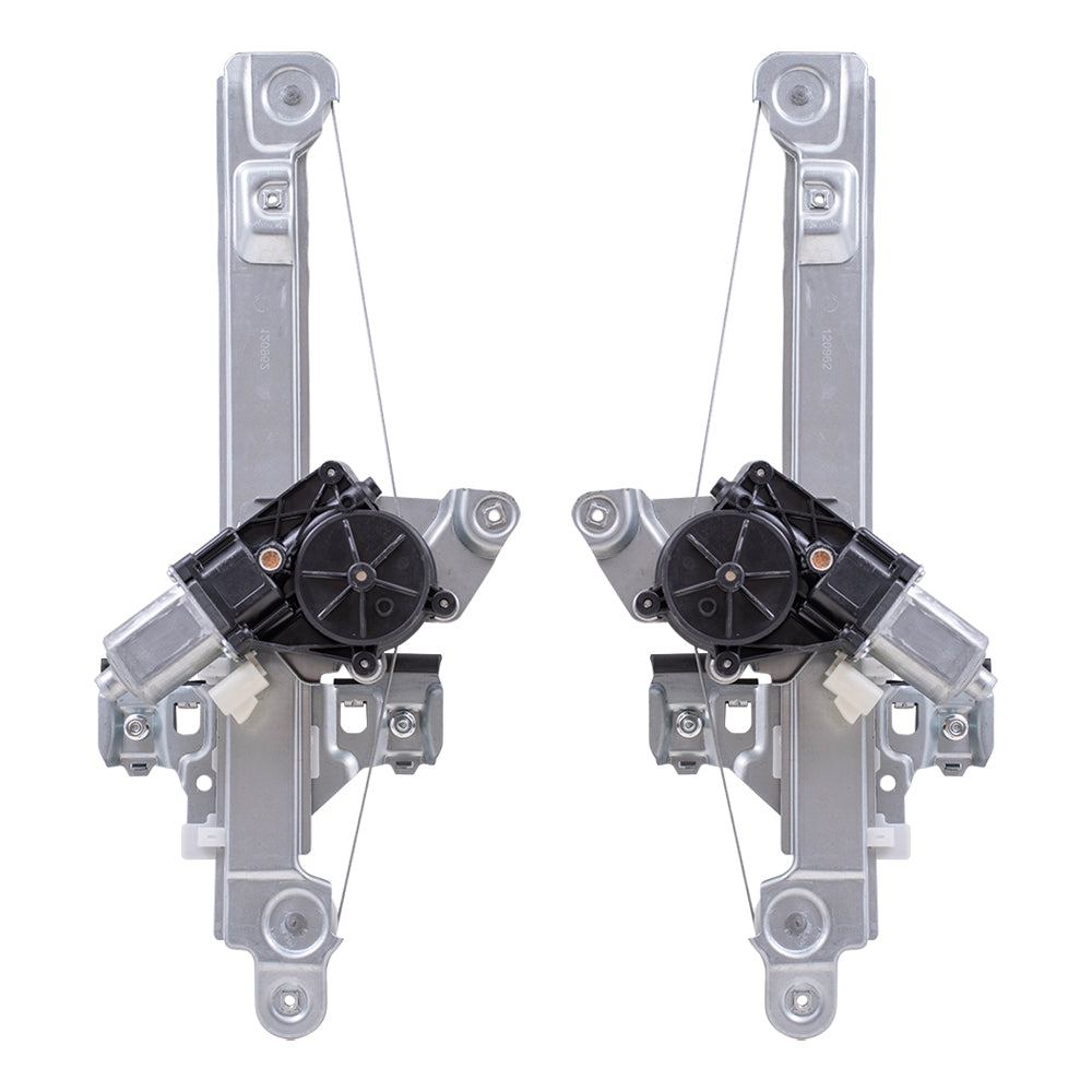 Rear Driver & Passenger Side Power Window Regulators W/Motor-6 Pin Connector and One-Touch Open/Close Compatible with 2013-2019 Escape/2013-2018 C-Max Hybrid/2013-2017 C-Max Energi