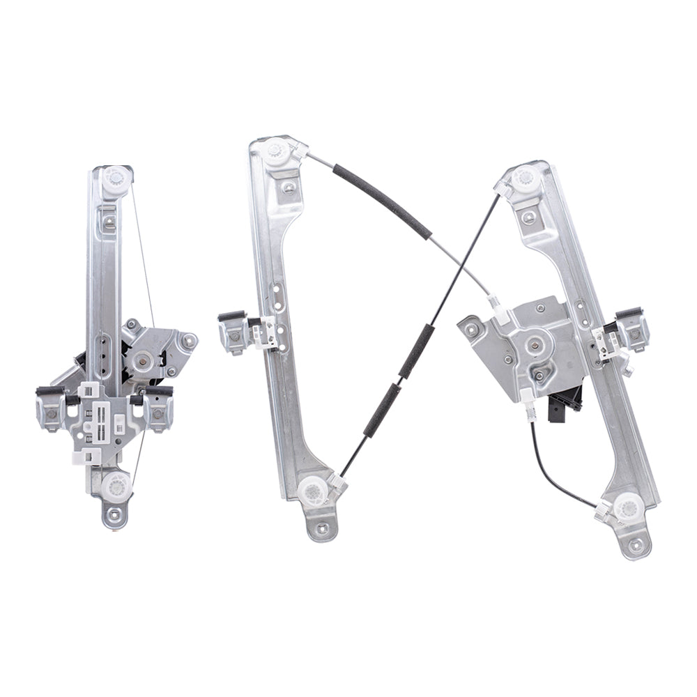 Passenger Side Front and Rear Power Window Regulators with Motor-6 Pin Connector and One-Touch Open/Close Compatible with 2013-2019 Escape