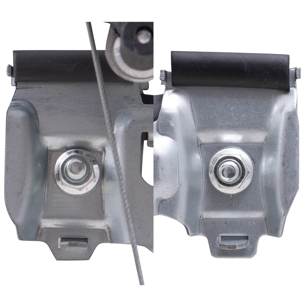 Passenger Side Front and Rear Power Window Regulators with Motor-6 Pin Connector and One-Touch Open/Close Compatible with 2013-2019 Escape