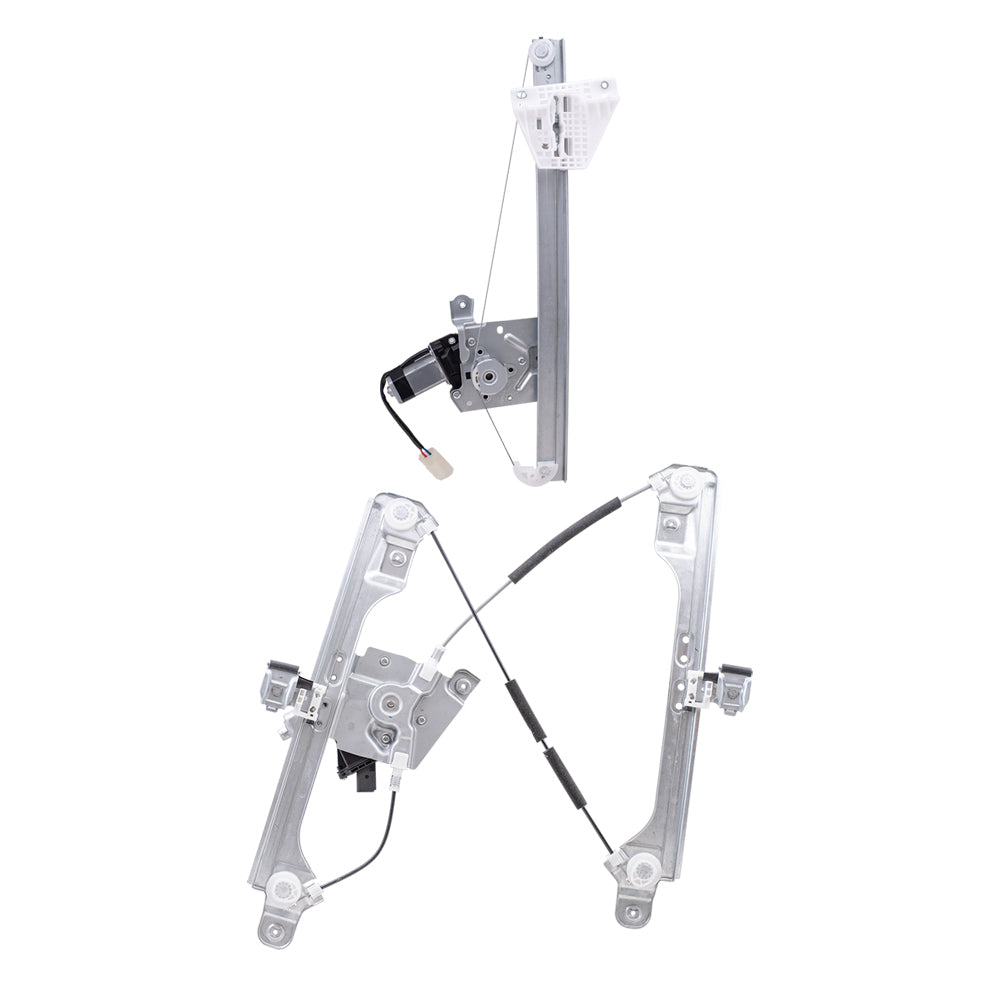 Front and Rear Driver Left Power Window Regulators with Motor Compatible with 2013-2019 Ford Escape