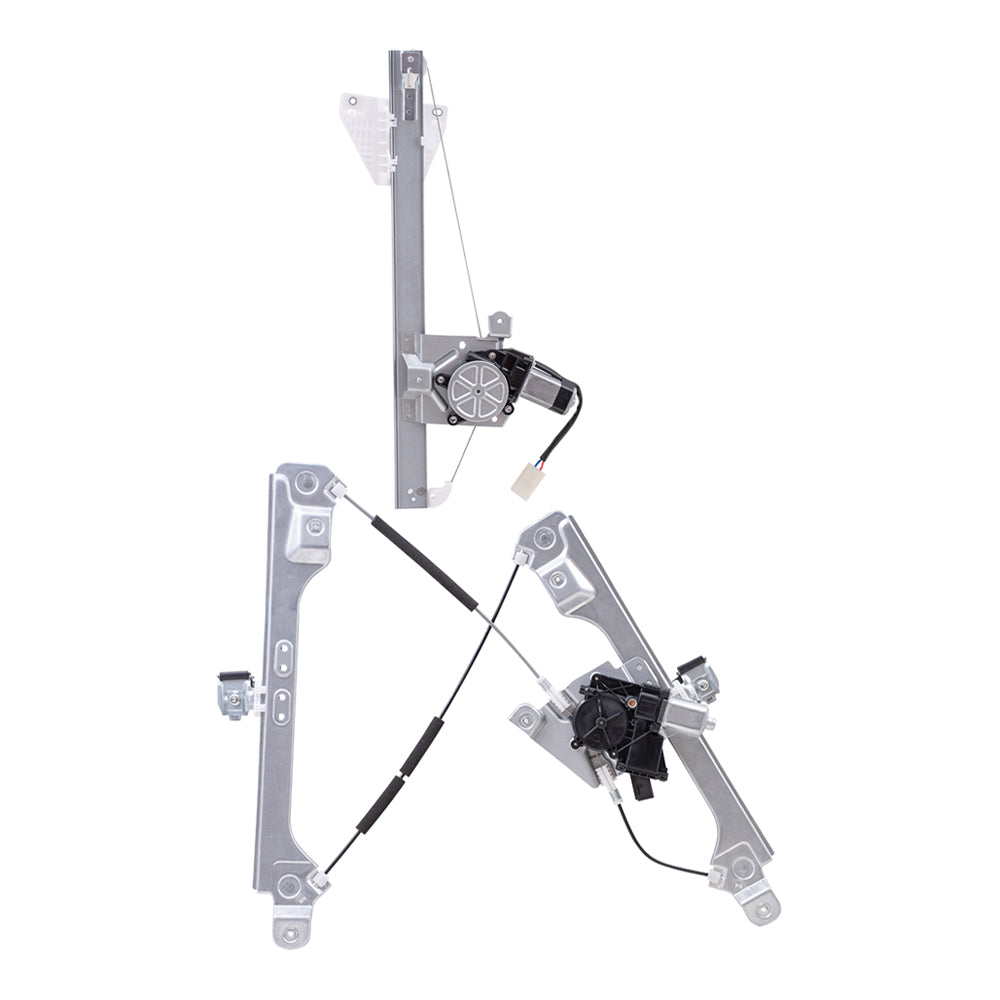 Front and Rear Driver Left Power Window Regulators with Motor Compatible with 2013-2019 Ford Escape