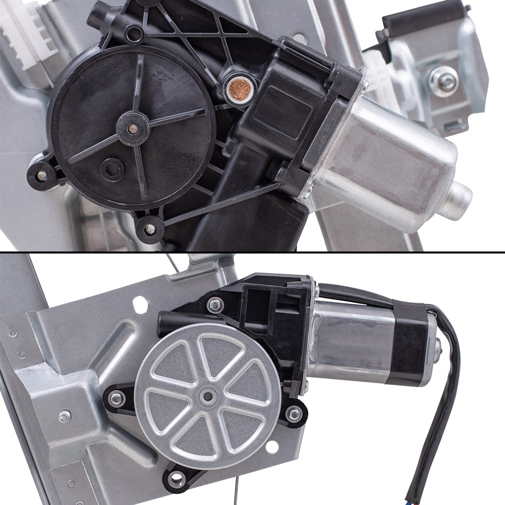 Front and Rear Driver Left Power Window Regulators with Motor Compatible with 2013-2019 Ford Escape