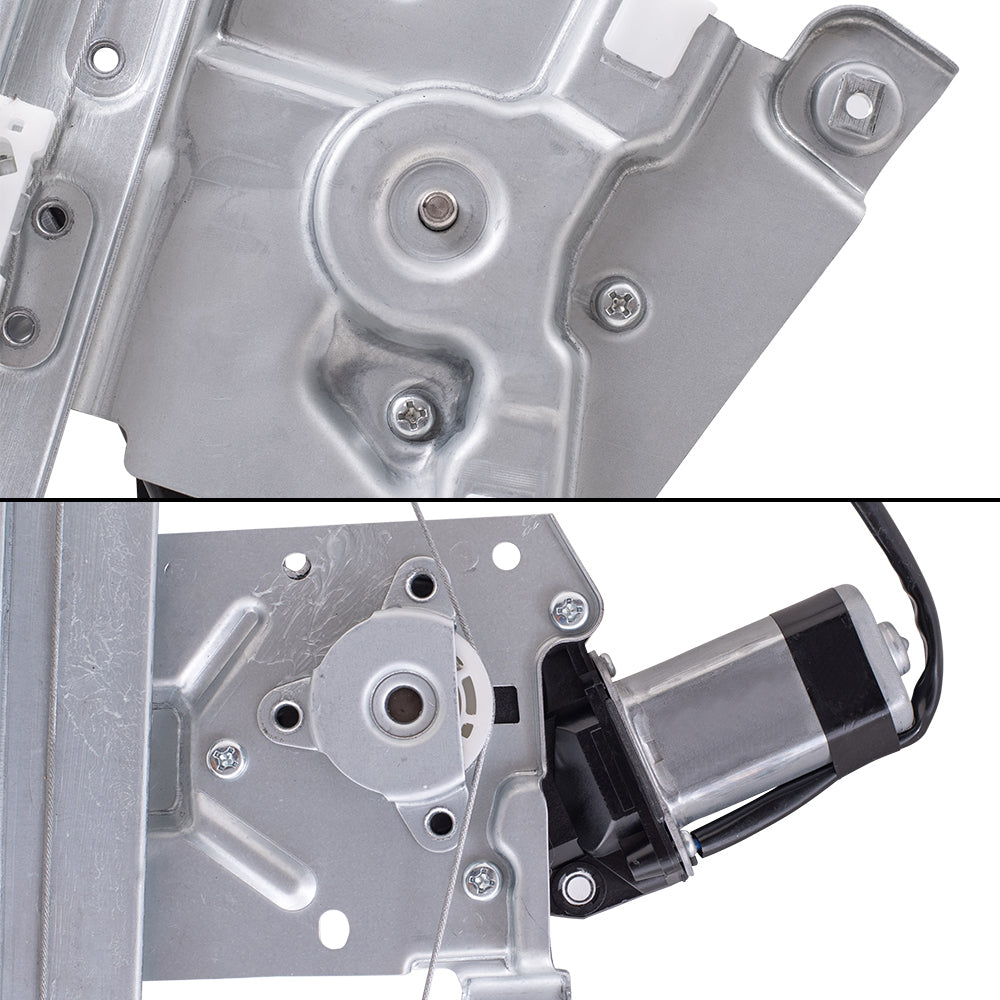 Front and Rear Driver Left Power Window Regulators with Motor Compatible with 2013-2019 Ford Escape