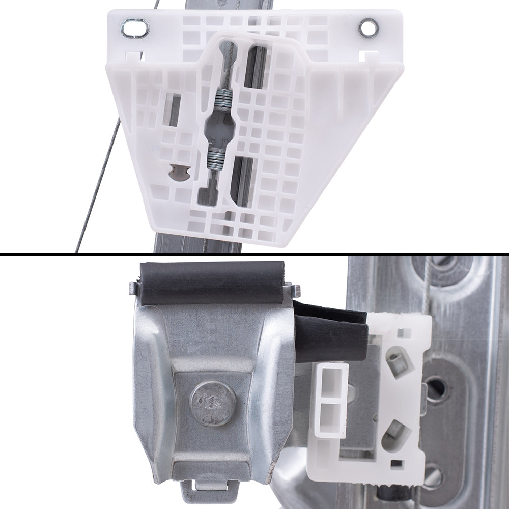 Front and Rear Driver Left Power Window Regulators with Motor Compatible with 2013-2019 Ford Escape