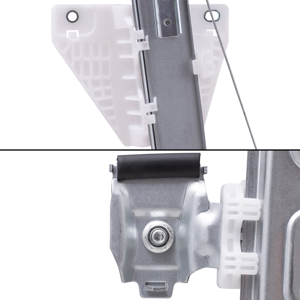 Front and Rear Driver Left Power Window Regulators with Motor Compatible with 2013-2019 Ford Escape