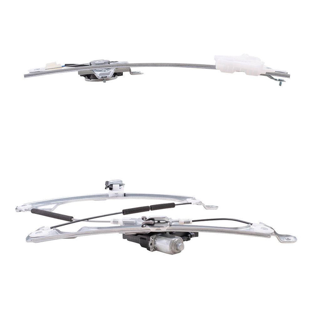 Front and Rear Driver Left Power Window Regulators with Motor Compatible with 2013-2019 Ford Escape