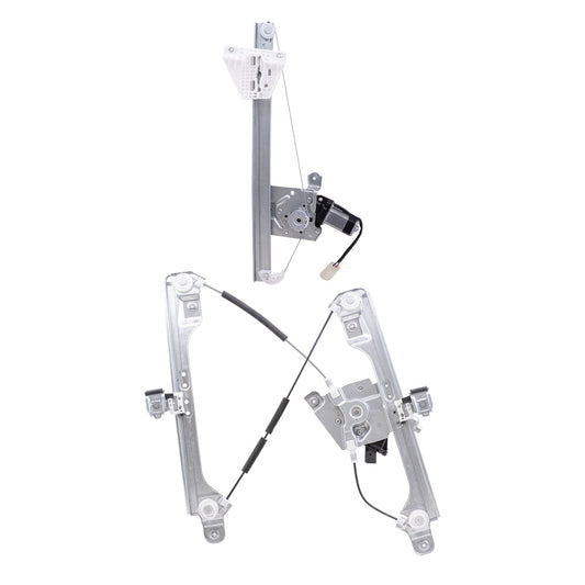 Front and Rear Passenger Right Power Window Regulators with Motor Compatible with 2013-2019 Ford Escape