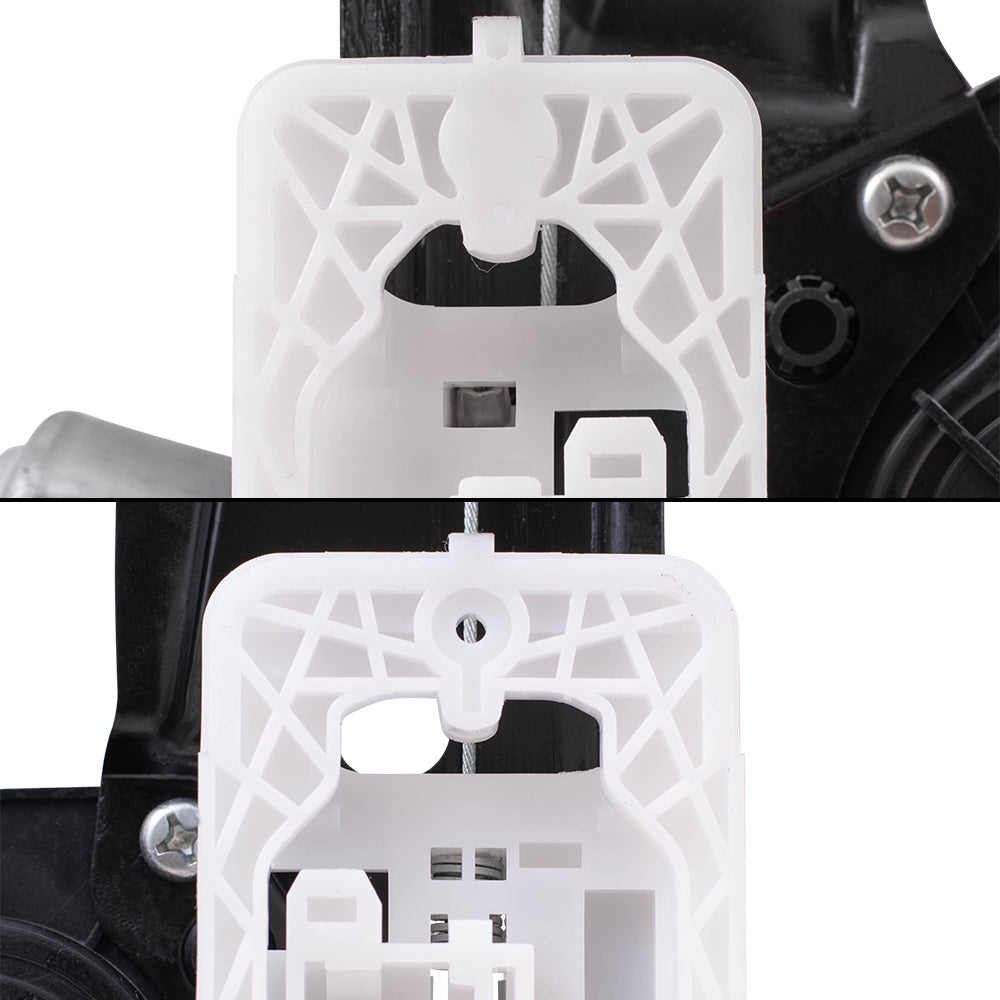 Driver & Passenger Side Power Window Regulators W/Motor & 6 Pin Connector 4 Piece Set Compatible with 2012-2018 Focus & Focus Electric/ 2016-2018 Focus RS/ 2015-2018 Focus ST