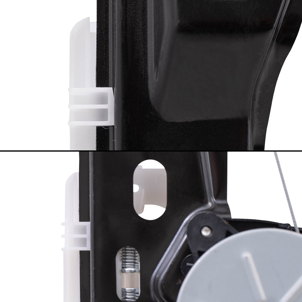 Driver & Passenger Side Power Window Regulators W/Motor & 6 Pin Connector 4 Piece Set Compatible with 2012-2018 Focus & Focus Electric/ 2016-2018 Focus RS/ 2015-2018 Focus ST