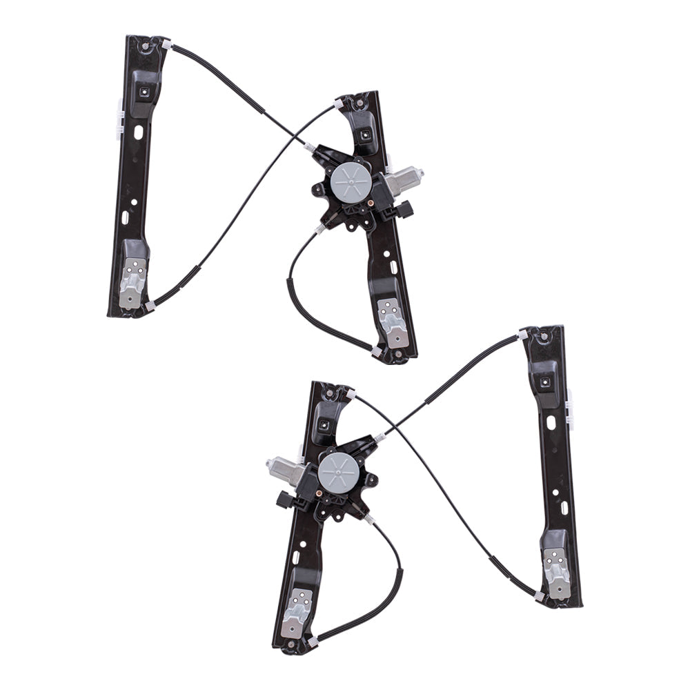 Front Power Window Regulators with Motor-6 Pin Connector Compatible with 2012-2018 Focus 2012-2018 Focus Electric 2016-2018 Focus RS 2015-2018 Focus ST