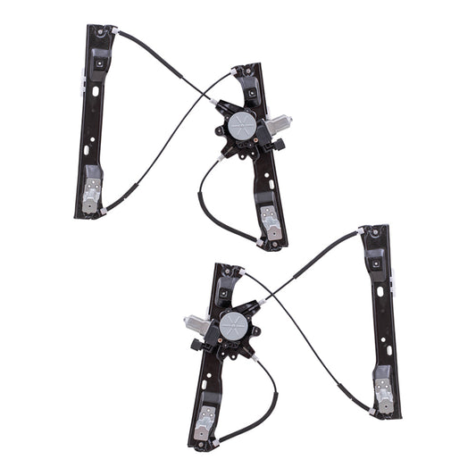 Front Power Window Regulators with Motor-6 Pin Connector Compatible with 2012-2018 Focus 2012-2018 Focus Electric 2016-2018 Focus RS 2015-2018 Focus ST