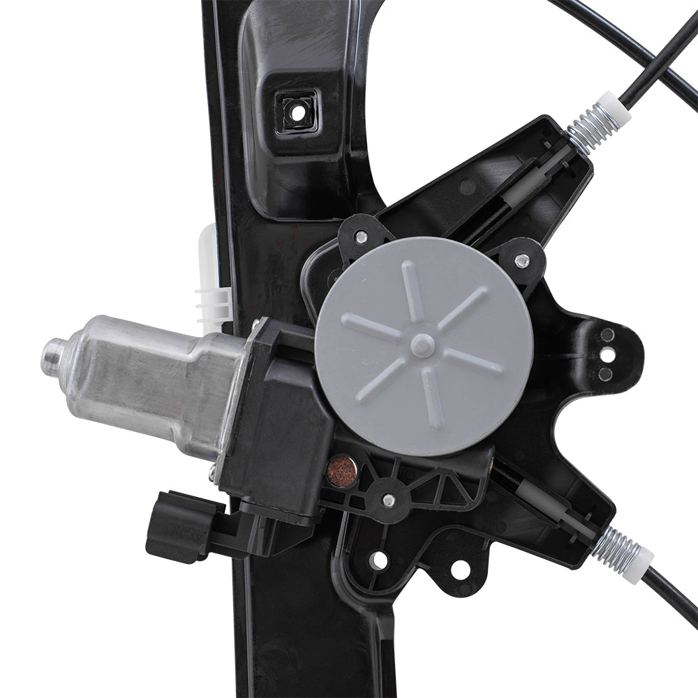 Front Driver and Passenger Side Power Window Regulators with Motor-2 Pin Connector and One Touch Open Compatible with 2012-2018 Focus