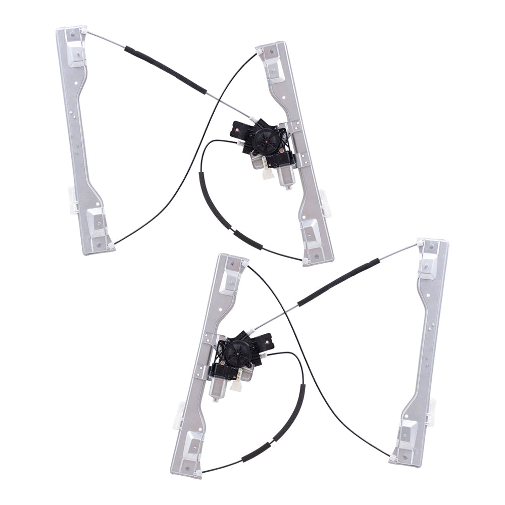 Driver and Passenger Front Power Window Regulators w/ Motor Compatible with 15-20 F150 17-20 F150 Raptor 17-20 Super Duty