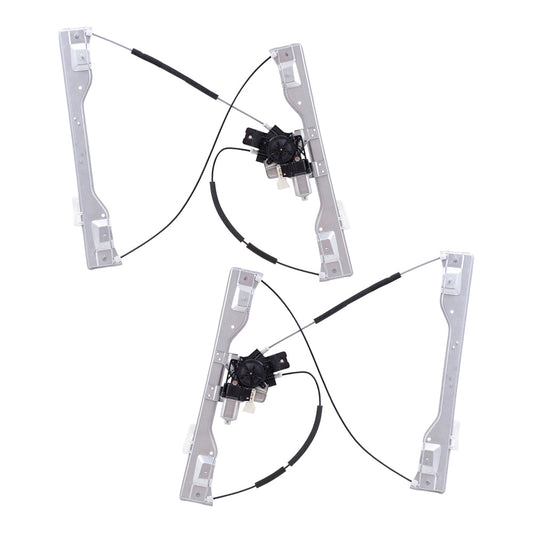 Driver and Passenger Front Power Window Regulators w/ Motor Compatible with 15-20 F150 17-20 F150 Raptor 17-20 Super Duty