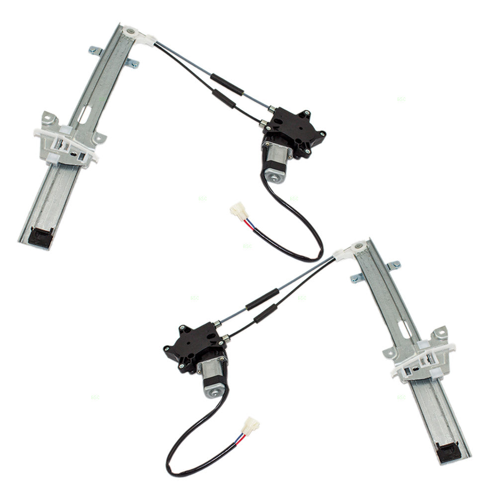 Pair Power Window Regulators fit 97-02 Escort 97-99 Tracer Front Set w/Motors