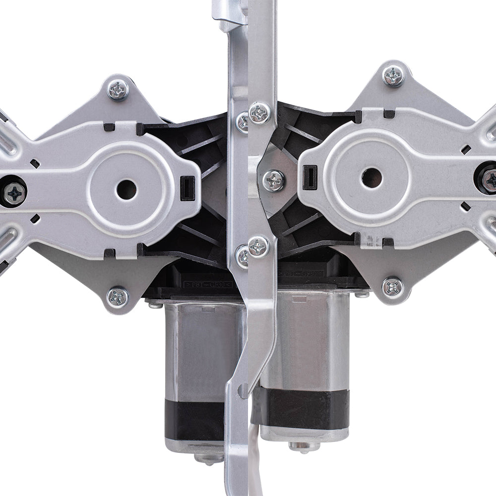 Front and Rear Driver Left Power Window Regulators with Motor Compatible with 2009-2010 Ford F-150