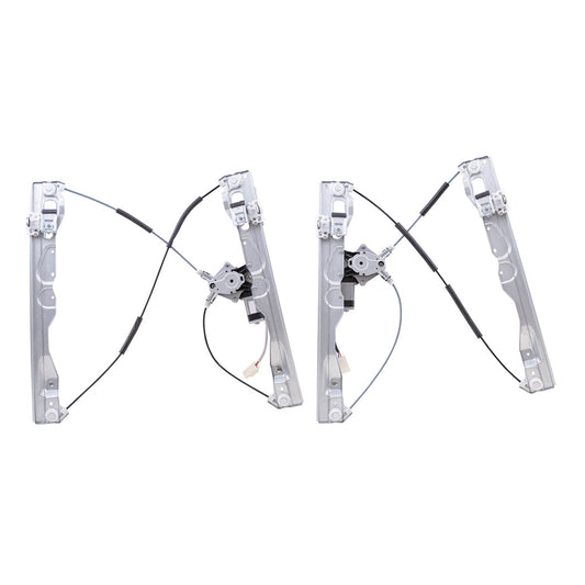 Front and Rear Passenger Right Power Window Regulators with Motor Compatible with 2009-2010 Ford F-150