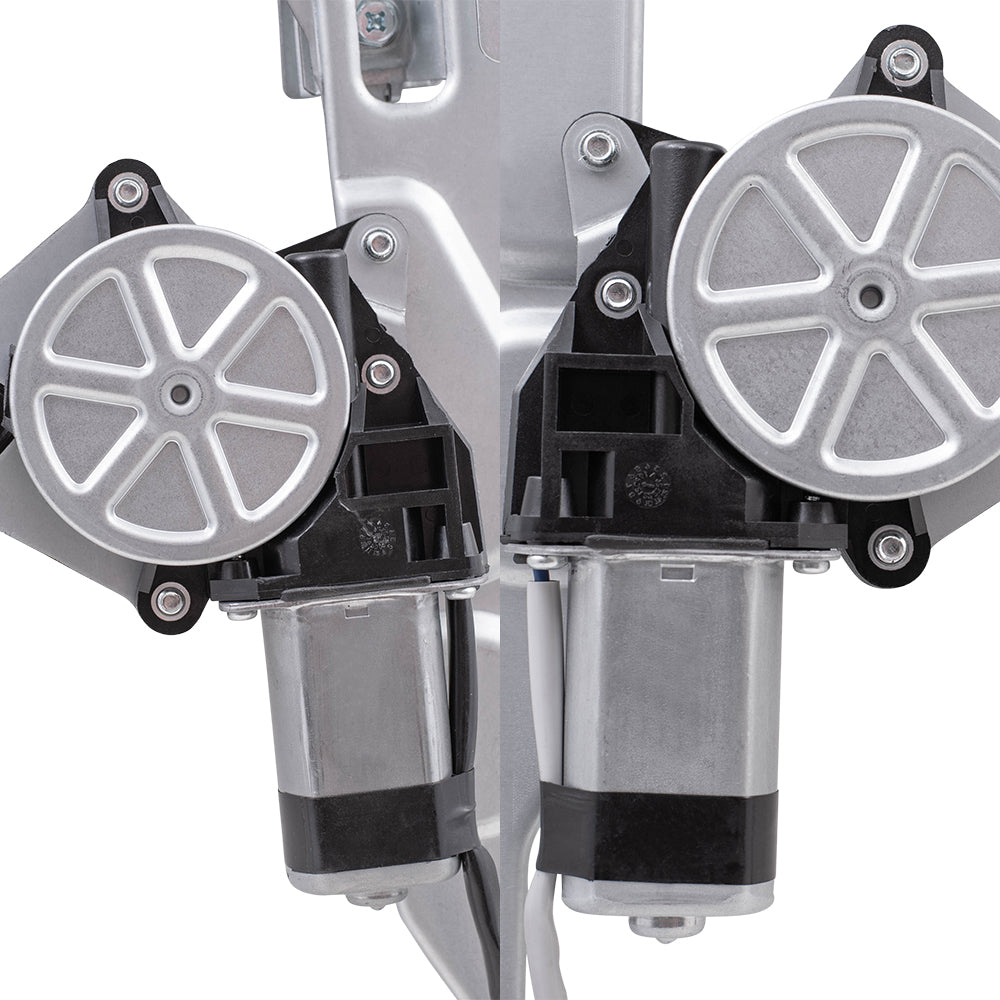 Front and Rear Passenger Right Power Window Regulators with Motor Compatible with 2009-2010 Ford F-150