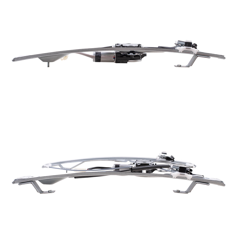 Front and Rear Passenger Right Power Window Regulators with Motor Compatible with 2009-2010 Ford F-150