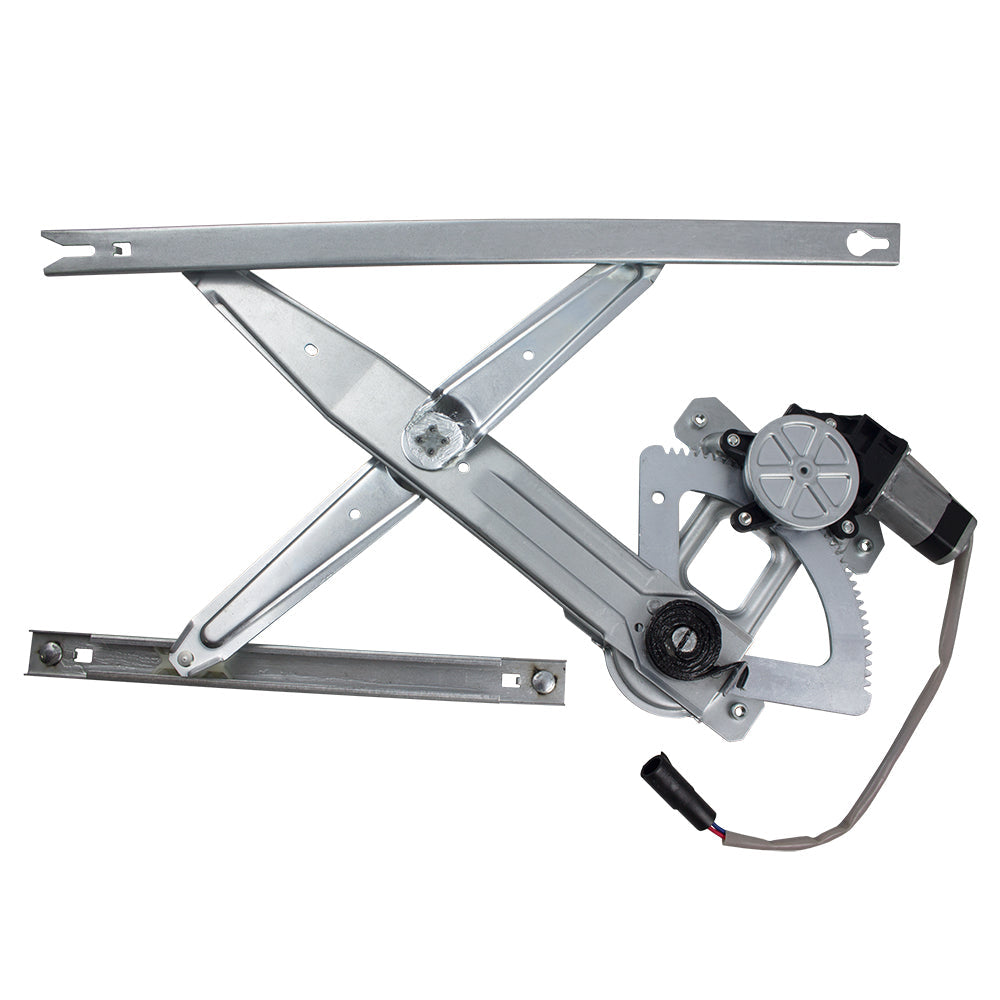 Drivers Rear Power Window Lift Regulator w/ Motor Assembly Compatible with 1999-2012 F250 F350 F450 Super Duty Crew Cab Pickup Truck