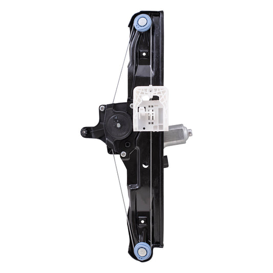 Rear Driver Left Power Window Regulator with Motor-2 Pin Connector and One-Touch Open Compatible with 2012-2018 Ford Focus