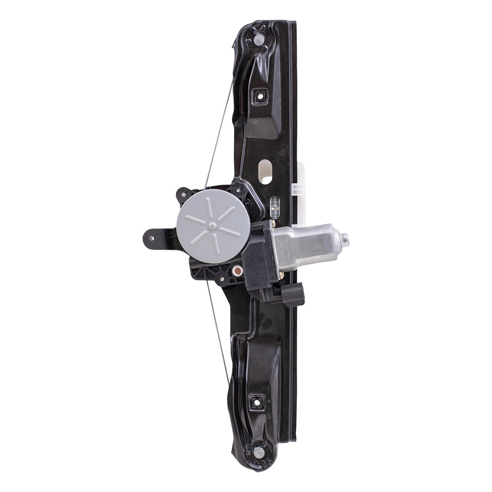 Rear Passenger Right Power Window Regulator with Motor-2 Pin Connector and One-Touch Open Compatible with 2012-2018 Ford Focus