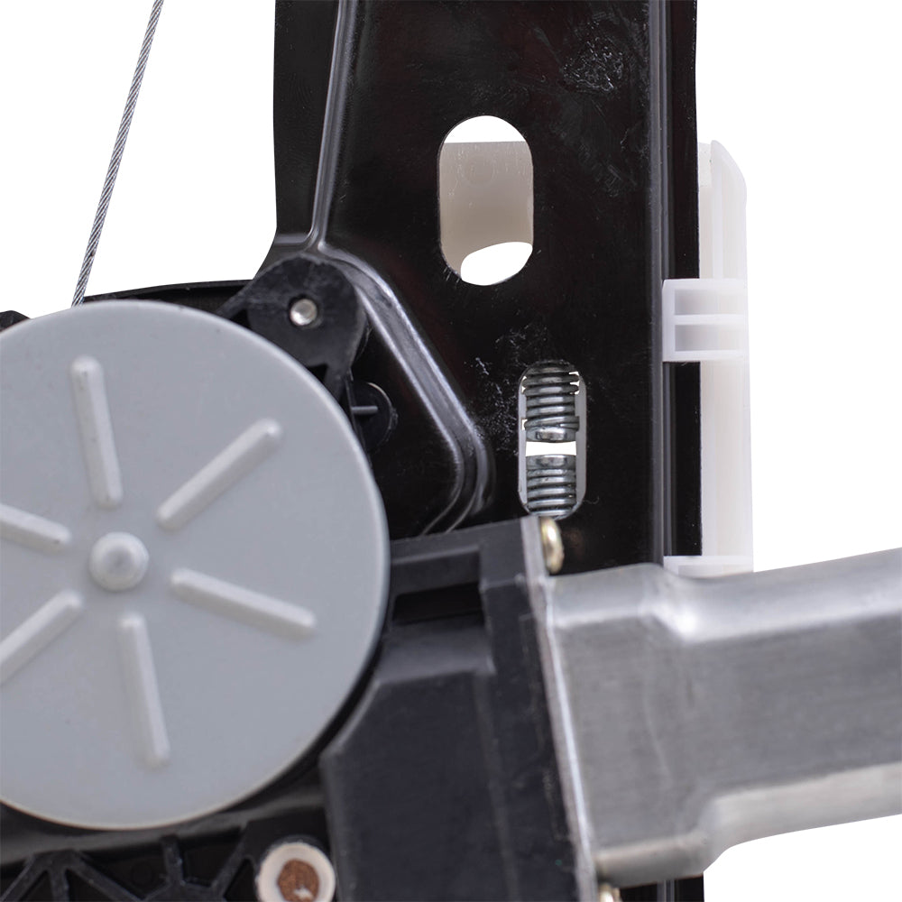 Rear Passenger Right Power Window Regulator with Motor-2 Pin Connector and One-Touch Open Compatible with 2012-2018 Ford Focus