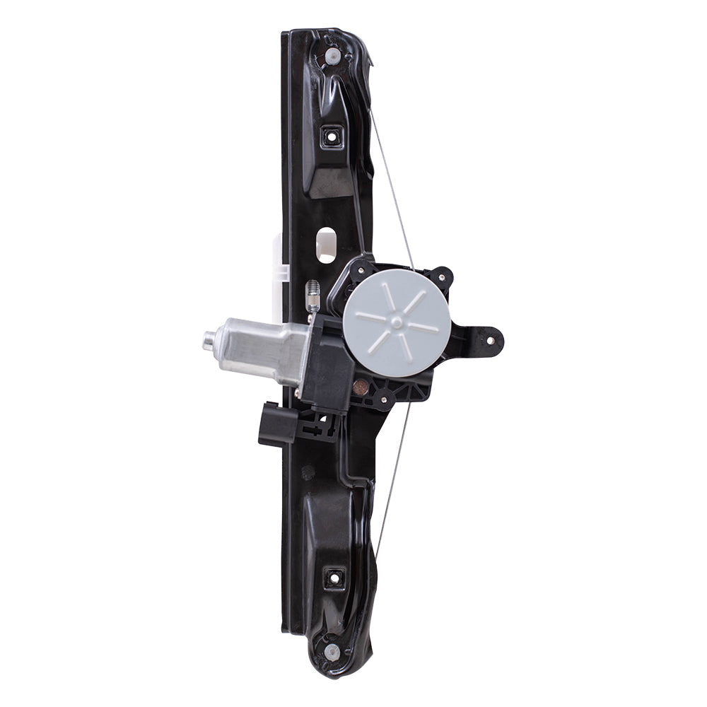 Rear Driver Left Power Window Regulator with Motor-6 Pin Connector and One-Touch Open/Close Compatible with 2012-2018 Ford Focus