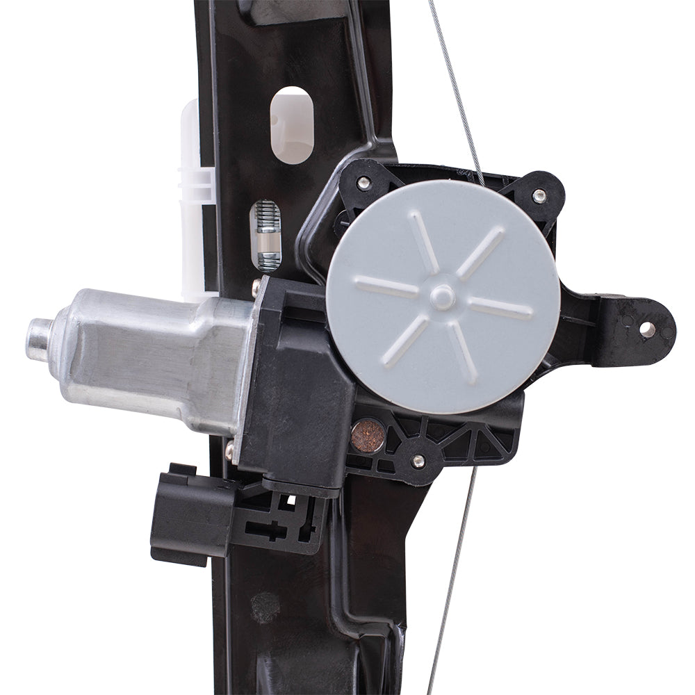 Rear Driver Left Power Window Regulator with Motor-6 Pin Connector and One-Touch Open/Close Compatible with 2012-2018 Ford Focus