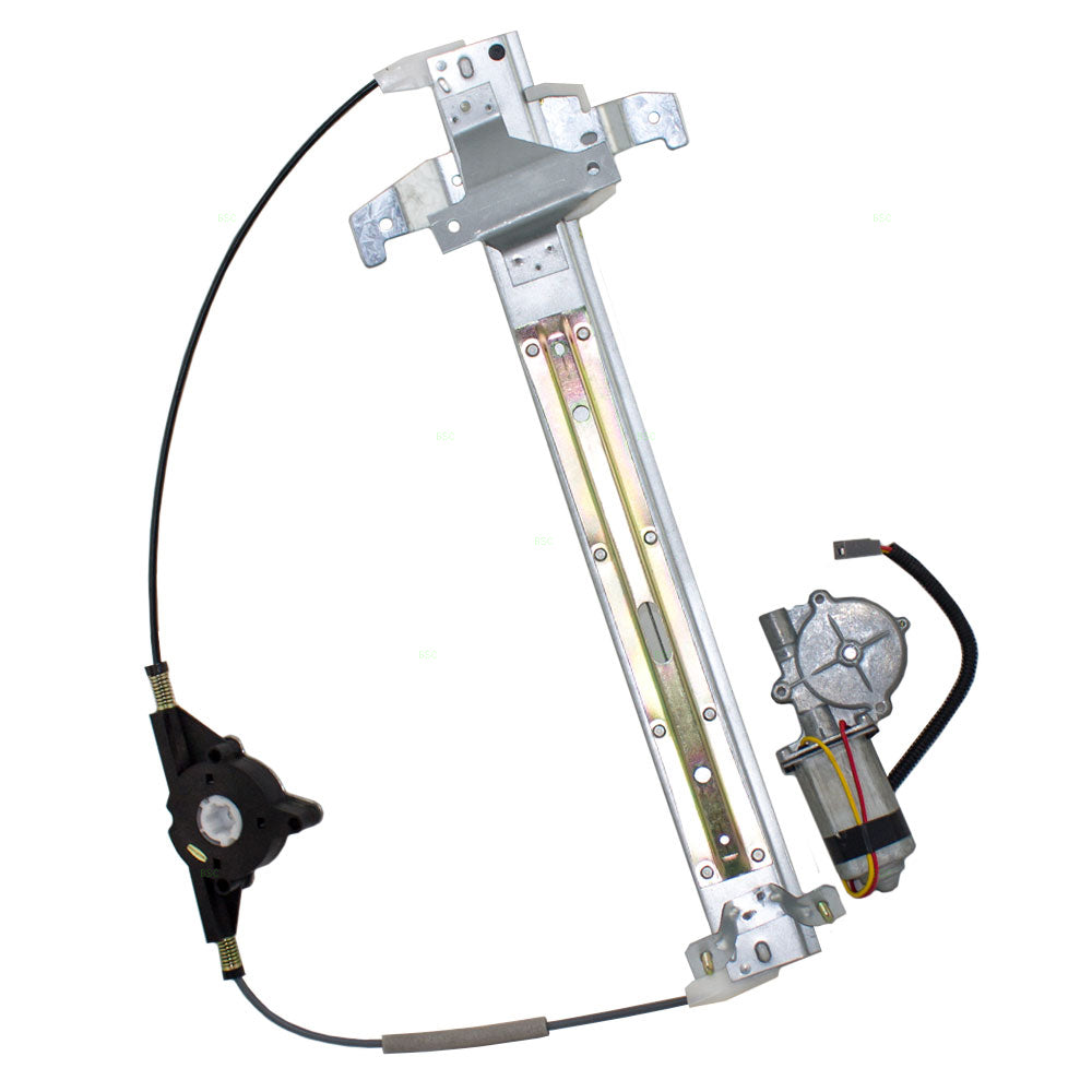 Drivers Rear Power Window Regulator with Motor Assembly Compatible with 1990-1993 Town Car