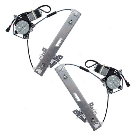 Driver and Passenger Rear Power Window Lift Regulators & Motors Assemblies Compatible with 01-07 Escape 6L8Z7827001BA 6L8Z7827000BA