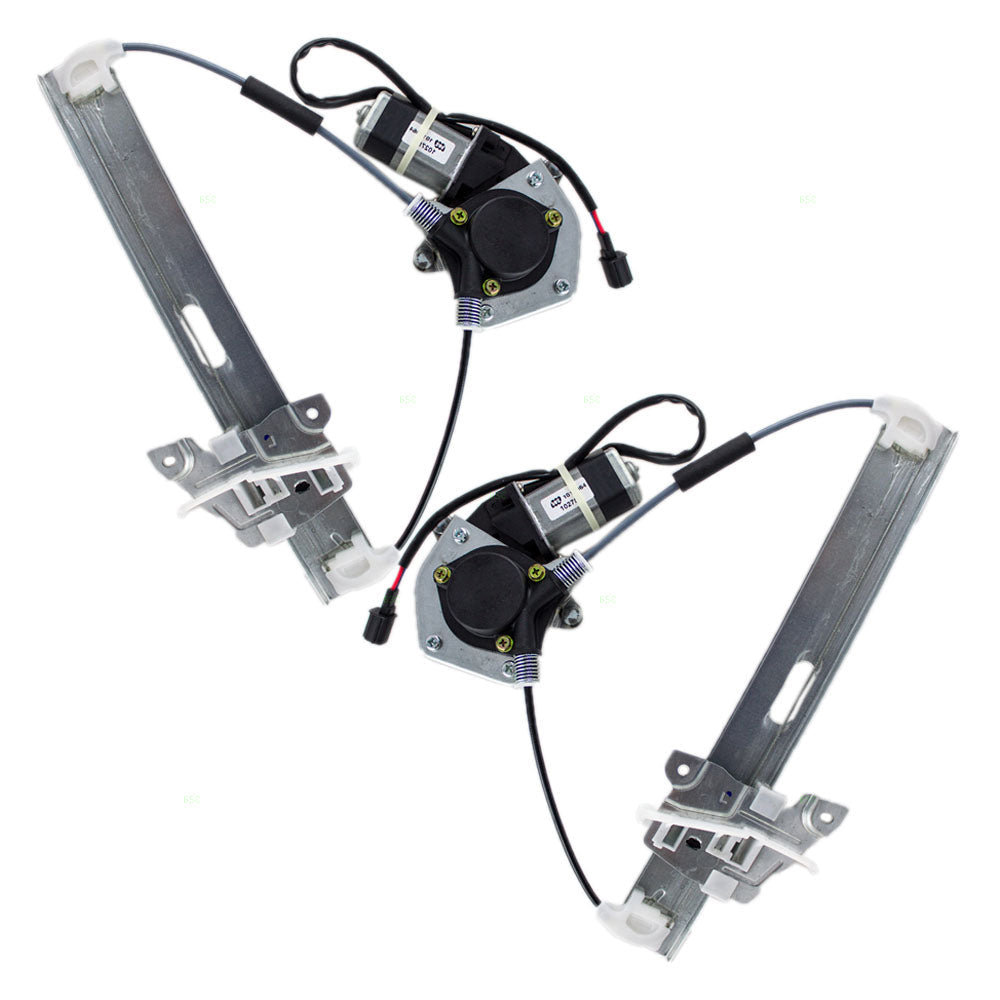 Driver and Passenger Rear Power Window Lift Regulators & Motors Assemblies Compatible with 01-07 Escape 6L8Z7827001BA 6L8Z7827000BA