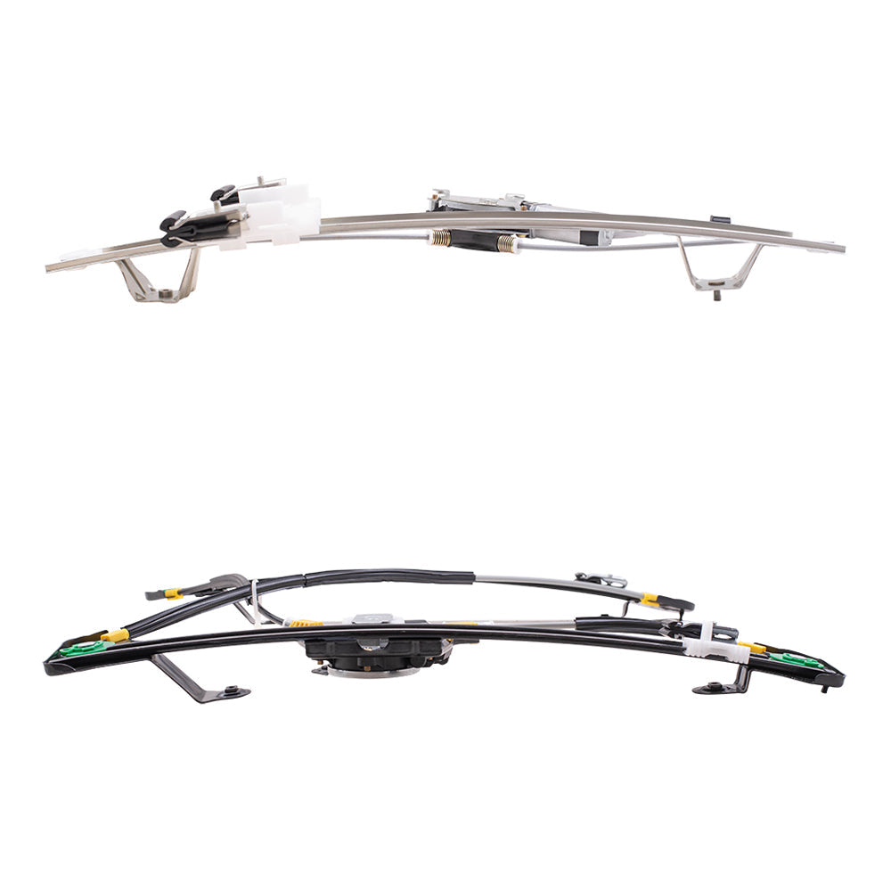 Front and Rear Power Window Regulators with Motor 4 Piece Set Compatible with 2004-2008 Ford F-150