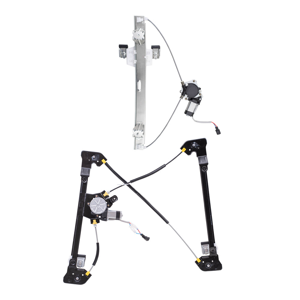 Front and Rear Passenger Right Power Window Regulators with Motor Compatible with 2004-2008 Ford F-150