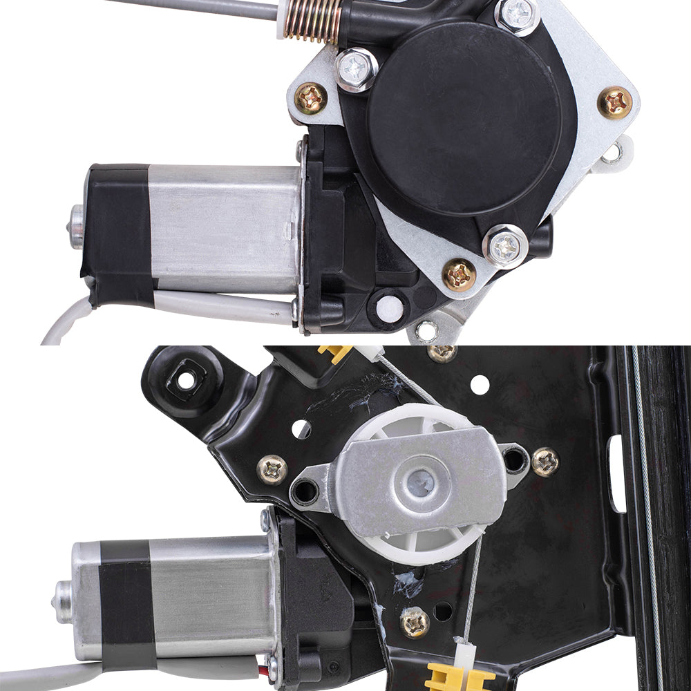 Front and Rear Passenger Right Power Window Regulators with Motor Compatible with 2004-2008 Ford F-150