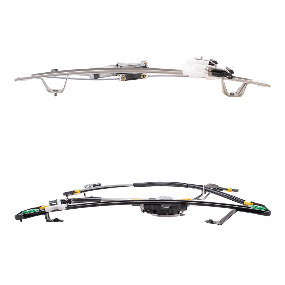Front and Rear Passenger Right Power Window Regulators with Motor Compatible with 2004-2008 Ford F-150