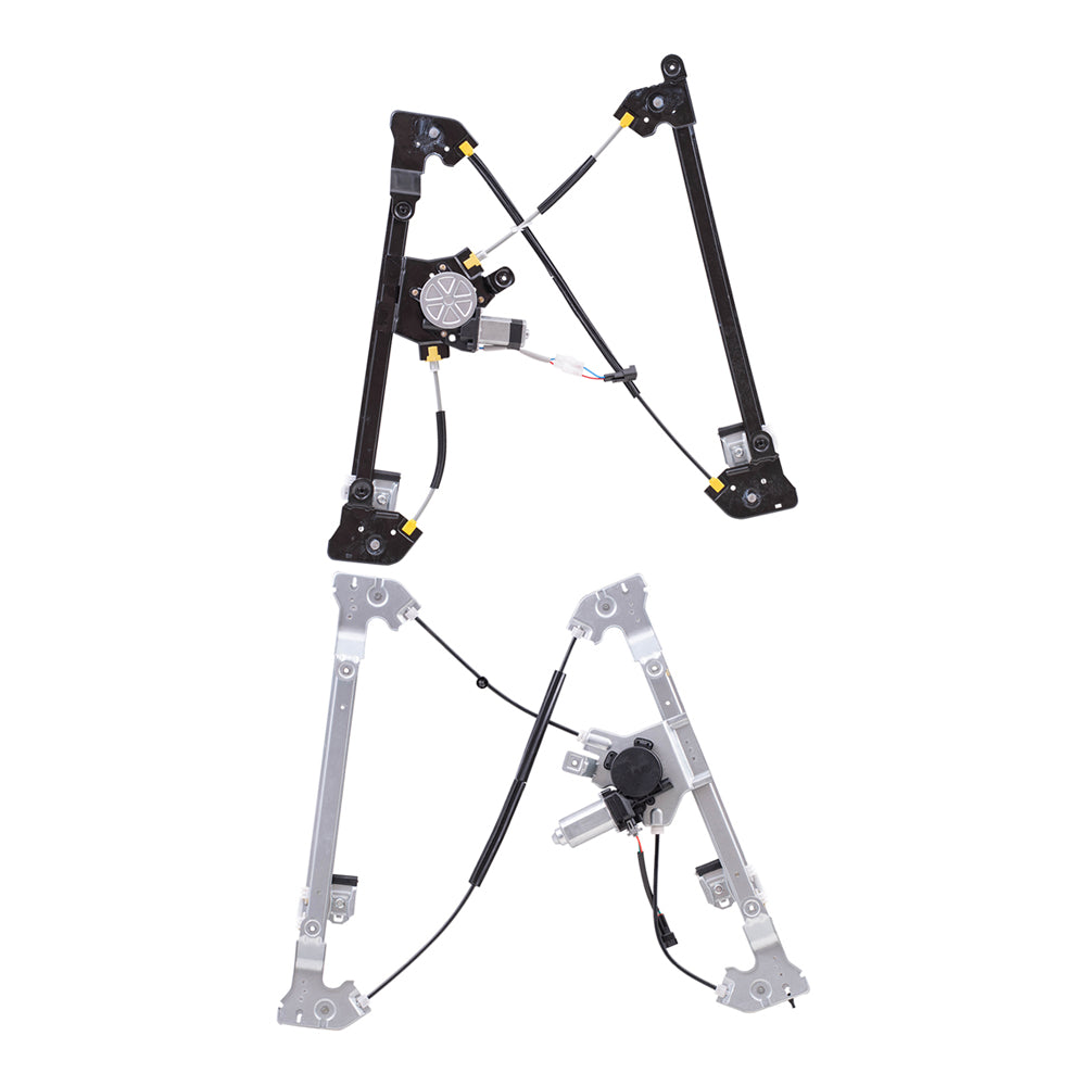 Front and Rear Passenger Right Power Window Regulators with Motor Compatible with 2004-2008 Ford F-150