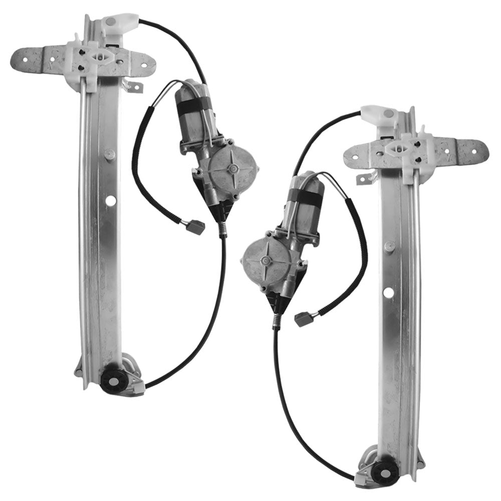 Driver and Passenger Rear Power Window Regulators with Motors Compatible with 1998-2011 Town Car 7W1Z5427001A 7W1Z5427000A