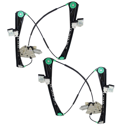 Power Window Regulators fit 00-02 Lincoln LS Jaguar S Type Front Set w/Motors