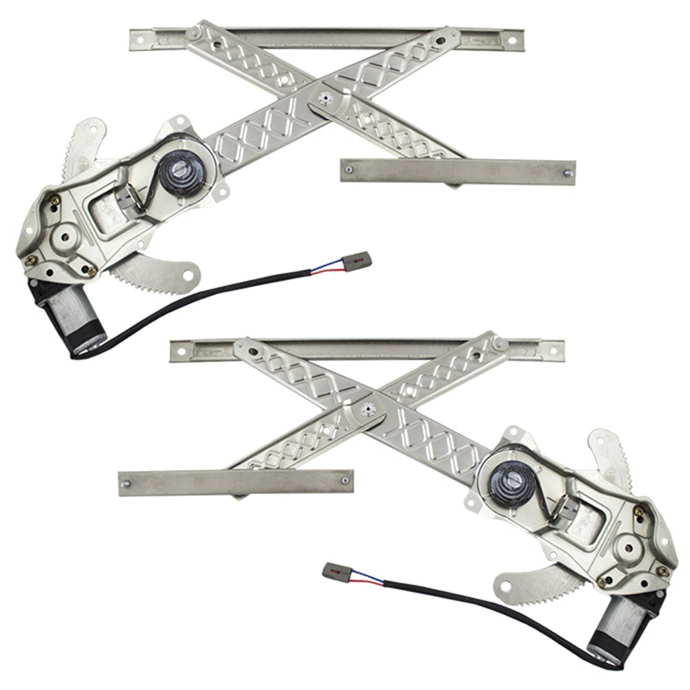 Driver and Passenger Power Window Lift Regulators with Motors Compatible with 1999-2003 Pickup Truck XL3Z1523209AA XL3Z1523208AA