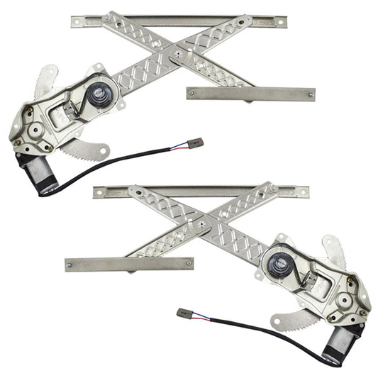 Driver and Passenger Power Window Lift Regulators with Motors Compatible with 1999-2003 Pickup Truck XL3Z1523209AA XL3Z1523208AA