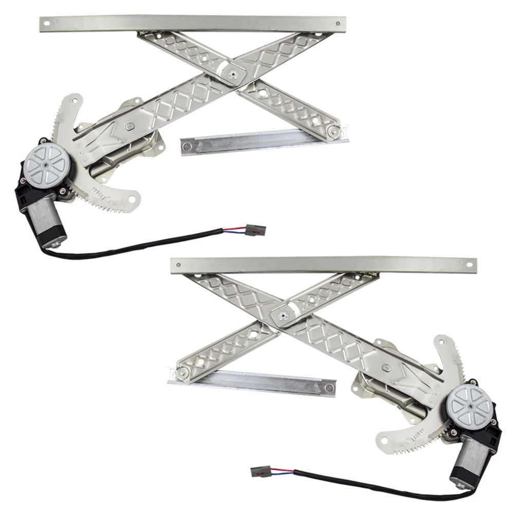 Driver and Passenger Front Power Window Regulators & Motors Compatible with 2001 F150 Crew Cab Pickup 97-02 Expedition/98-02 Navigator