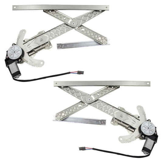 Driver and Passenger Front Power Window Regulators & Motors Compatible with 2001 F150 Crew Cab Pickup 97-02 Expedition/98-02 Navigator